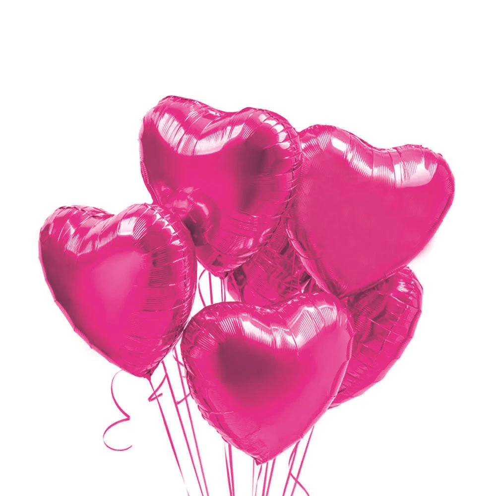 Inflated Balloon Bunch - Pink Hearts 2 Inflated Balloon Bunch - Pink Hearts - Image 2