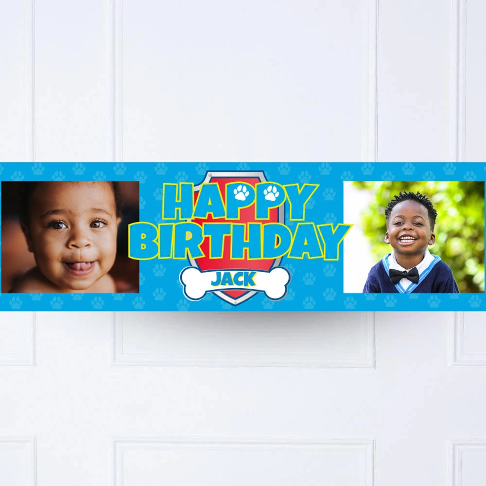 Paw Patrol Personalised Party Banner 1 Paw Patrol Personalised Party Banner