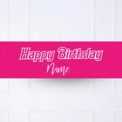 Barbie Personalised Party Banner -Decorations Party Shop Kids ranges mockuop 0908
