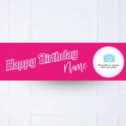 Barbie Personalised Party Banner -Decorations Party Shop Kids ranges mockup girls