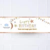 Mixed Metallics Personalised Party Banner