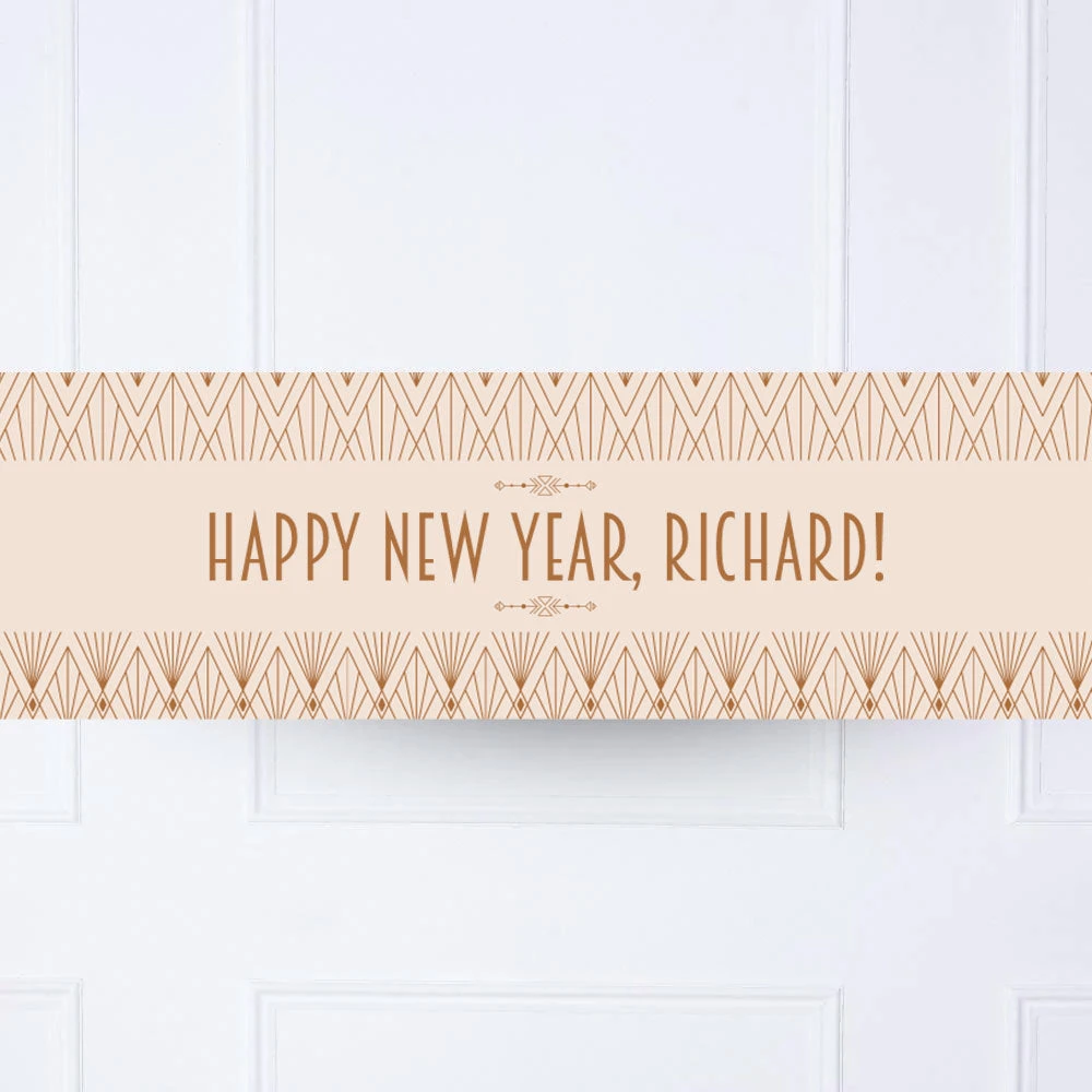 Art Deco Personalised Party Banner 2 Art Deco Personalised Party Banner - Image 2