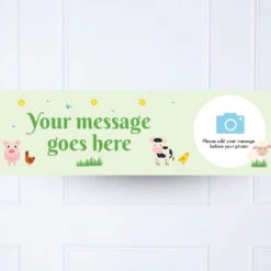 On The Farm Personalised Party Banner -Decorations Party Shop On the Farm Banner3