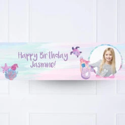 Queen Of The Sea Personalised Party Banner