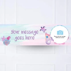 Queen Of The Sea Personalised Party Banner -Decorations Party Shop Personalised banners Mermaid