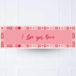 Photo Heart Collage Personalised Party Banner -Decorations Party Shop Photogrid Banner