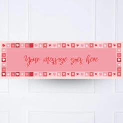 Photo Heart Collage Personalised Party Banner -Decorations Party Shop Photogrid Banner6
