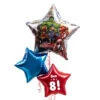 Personalised Inflated Balloon Bunch - Avengers Heroes