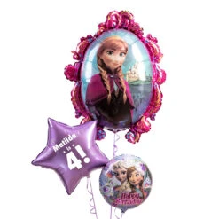 Personalised Inflated Balloon Bunch - Disney Frozen