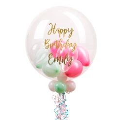 Personalised Bubble Balloon In A Box – Marshmallow