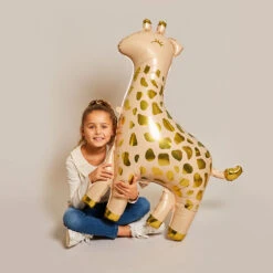 Supershape Giraffe Foil Balloon