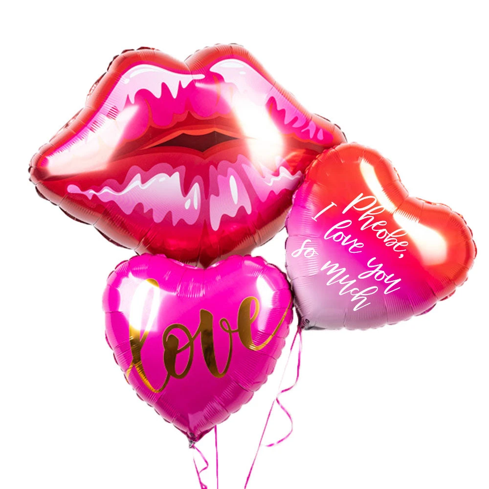 Kissey Lips Balloon Bunch 4 Kissey Lips Balloon Bunch - Image 4