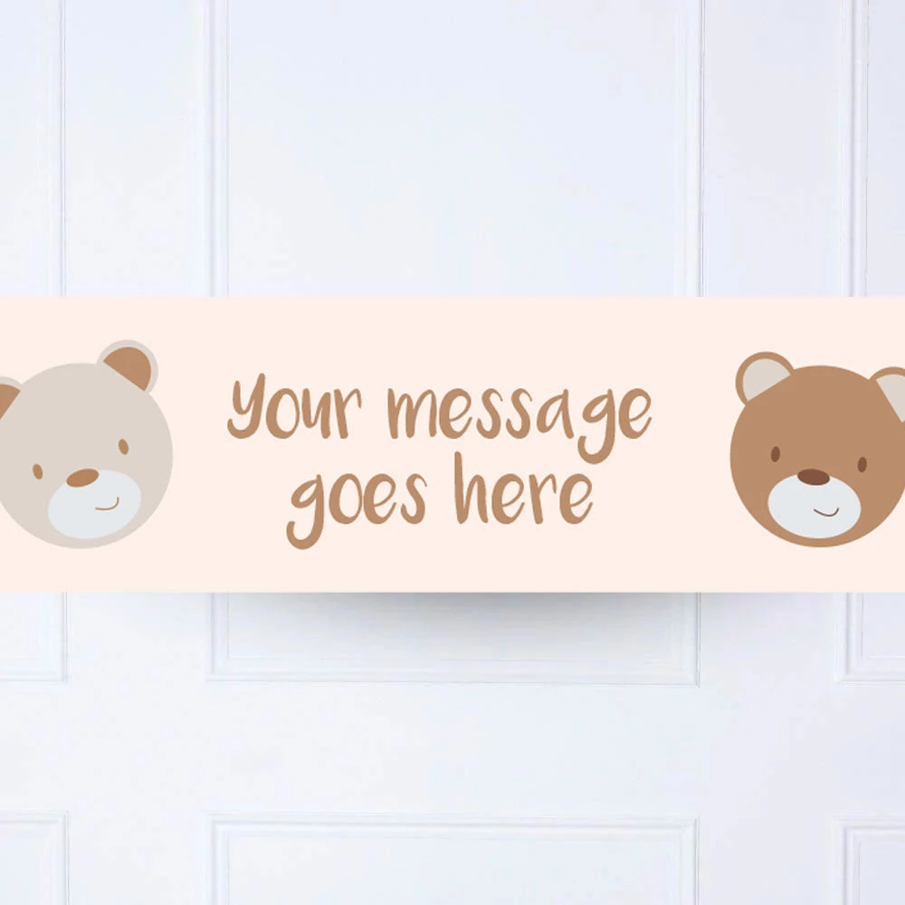 Teddy Bear Personalised Party Banner 2 Teddy Bear Personalised Party Banner - Image 2