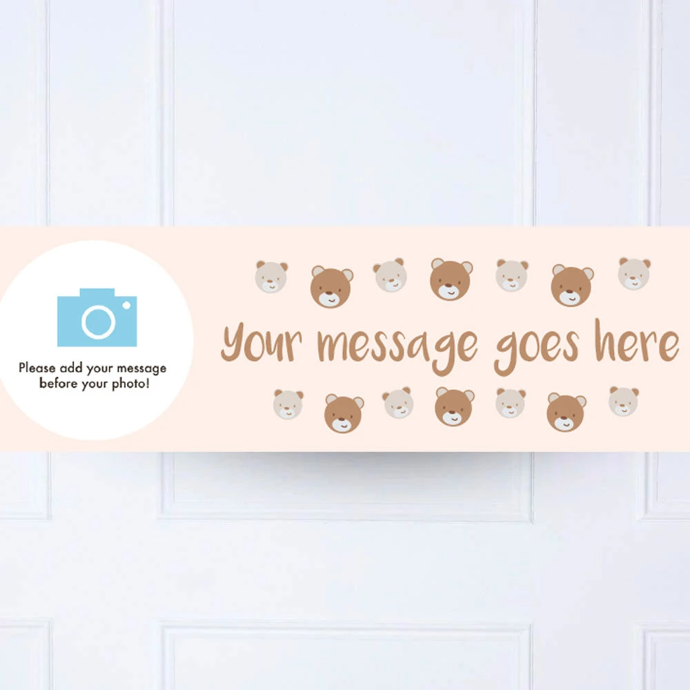 Teddy Bear Personalised Party Banner 3 Teddy Bear Personalised Party Banner - Image 3