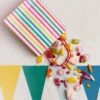 Rainbow Colourful Striped Paper Party Bags (x8)