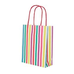 Rainbow Colourful Striped Paper Party Bags (x8) -Decorations Party Shop mix partybag multi 3 5d250d96 120a 4a54 9982 a2cc113cc9ca